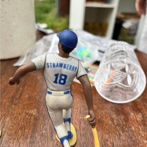 Strawberry Baseball Action Figure with Blue Cap collectors items